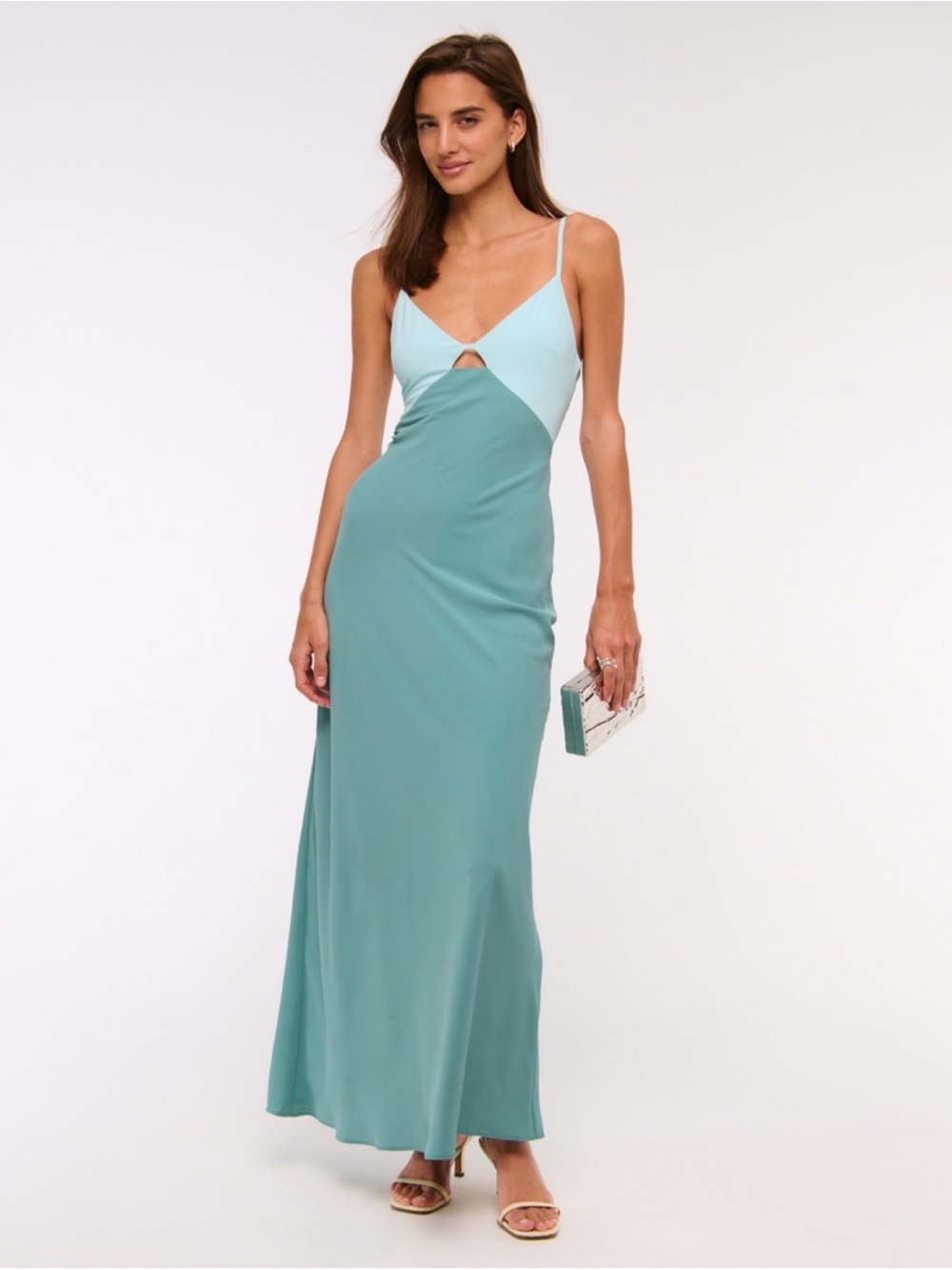 Abercrombie & Fitch Julia Slip Cutout Maxi Dress